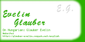 evelin glauber business card
